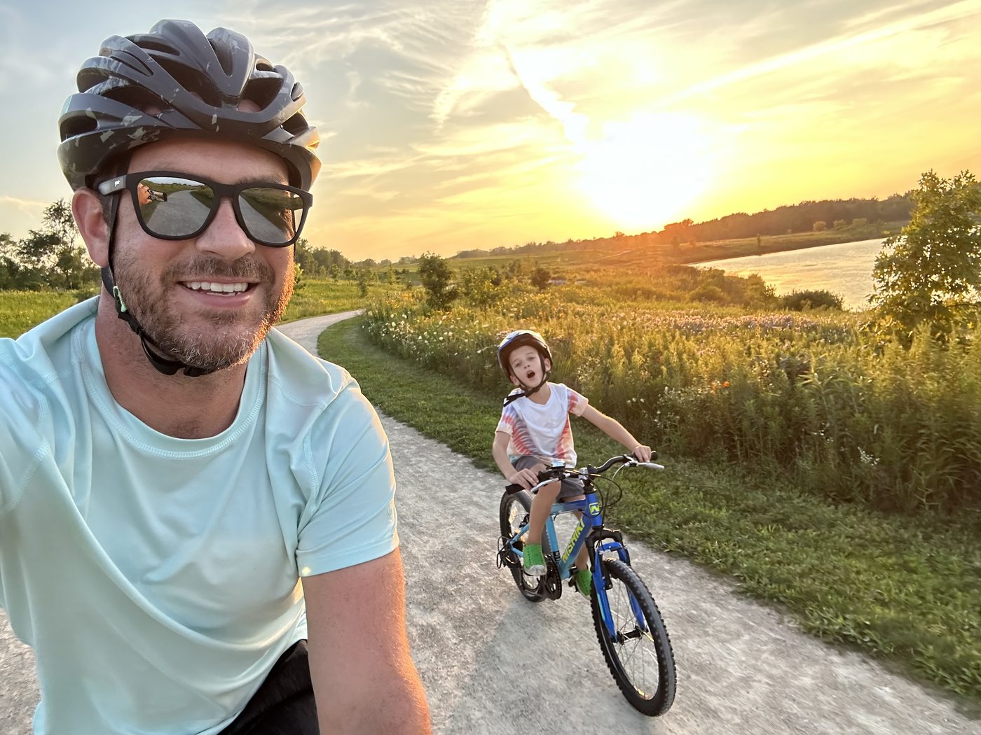 Sean and Graham at sunset